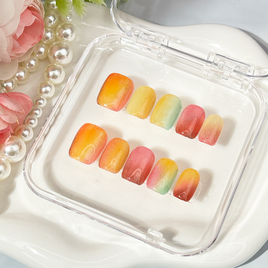 "TEQUILA SUNRISE" Short Square