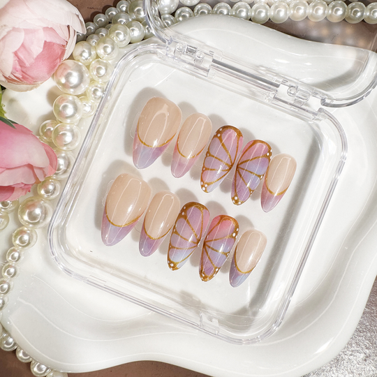 "GIVE ME BUTTERFLIES" Pink ALMOND