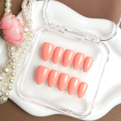 "OH SO SIMPLE" Short Almond in Coral