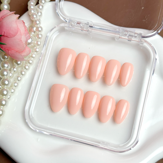 "OH SO SIMPLE" Short Almond in Pink